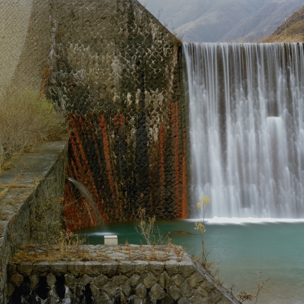 Chromogenic print of a waterfall and canal in Japan
