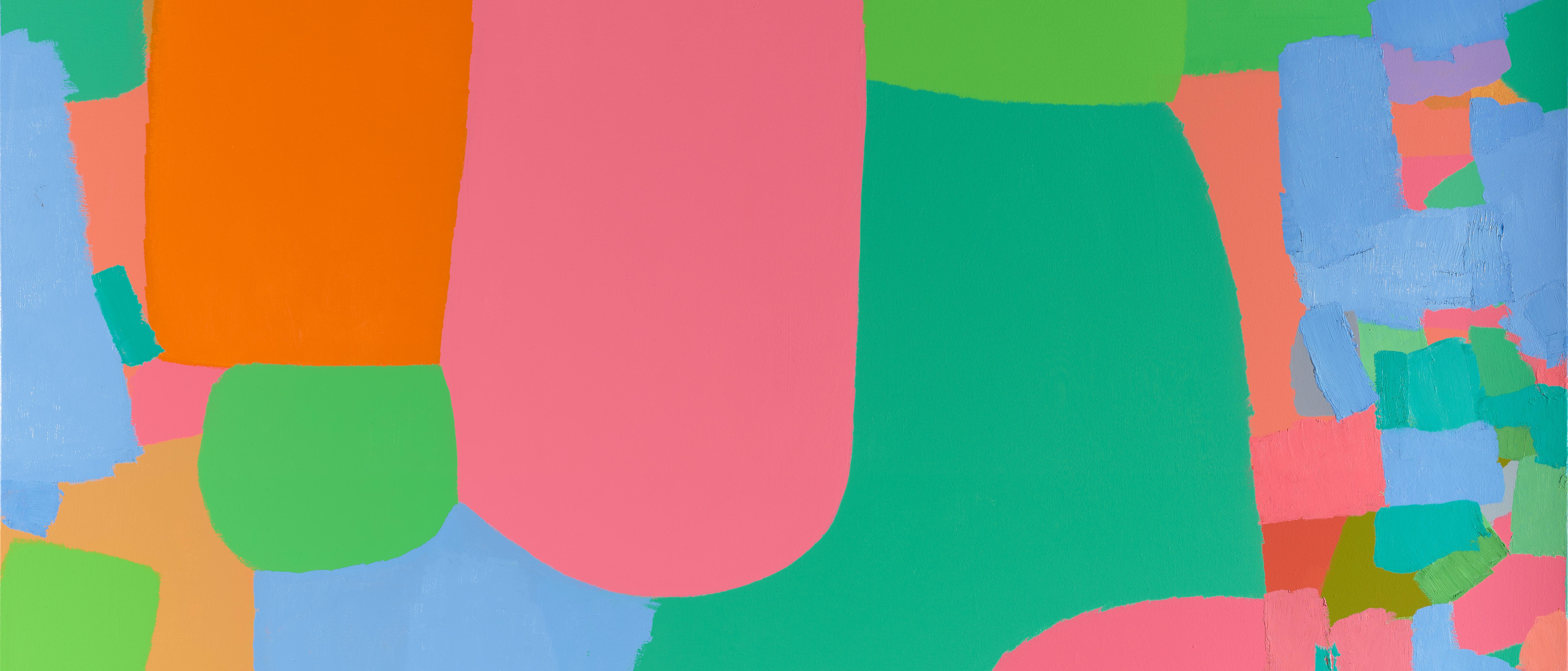 Bright and colorful colorblock painting
