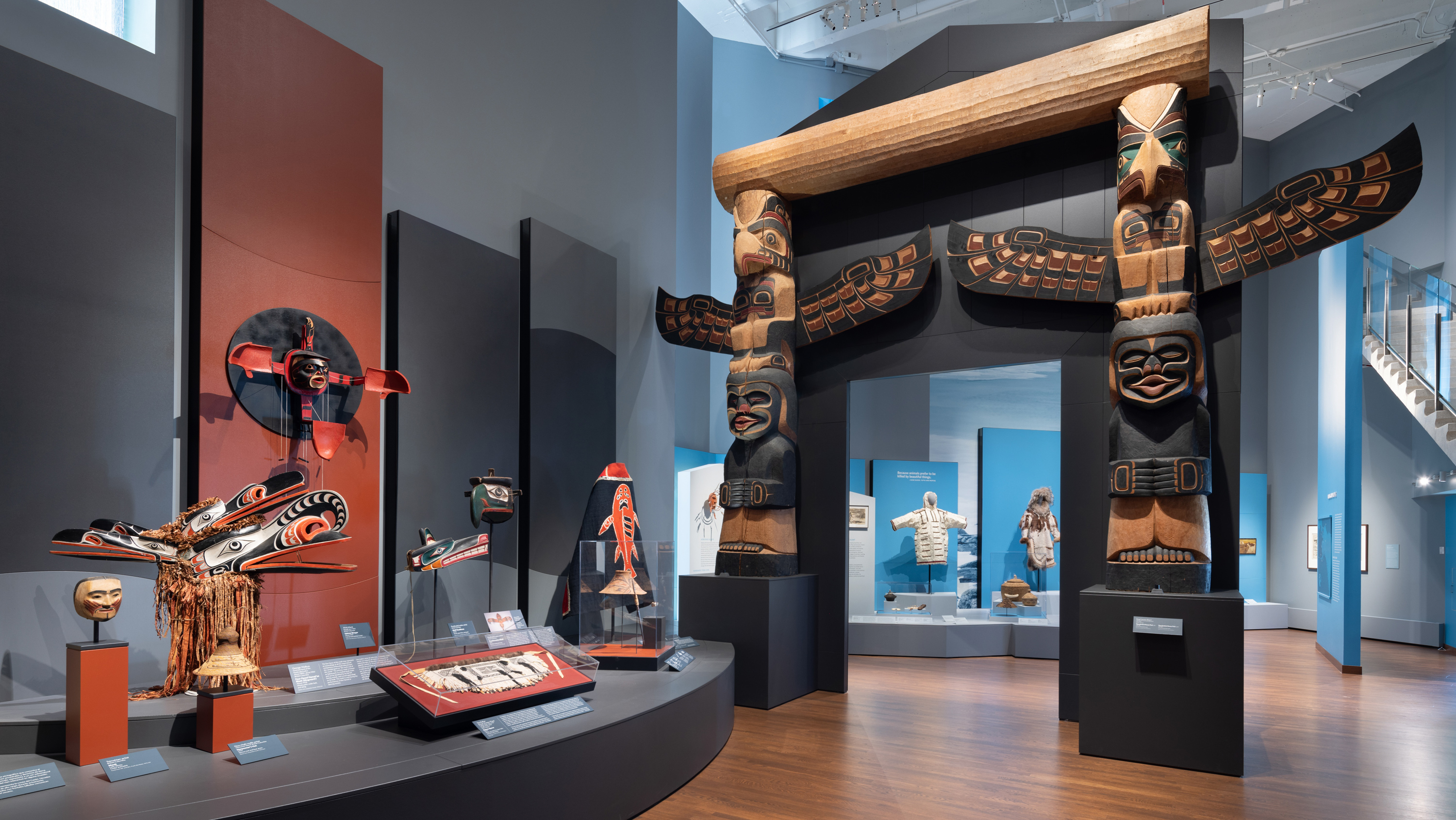 Interior view of the Northwest Coast galleries