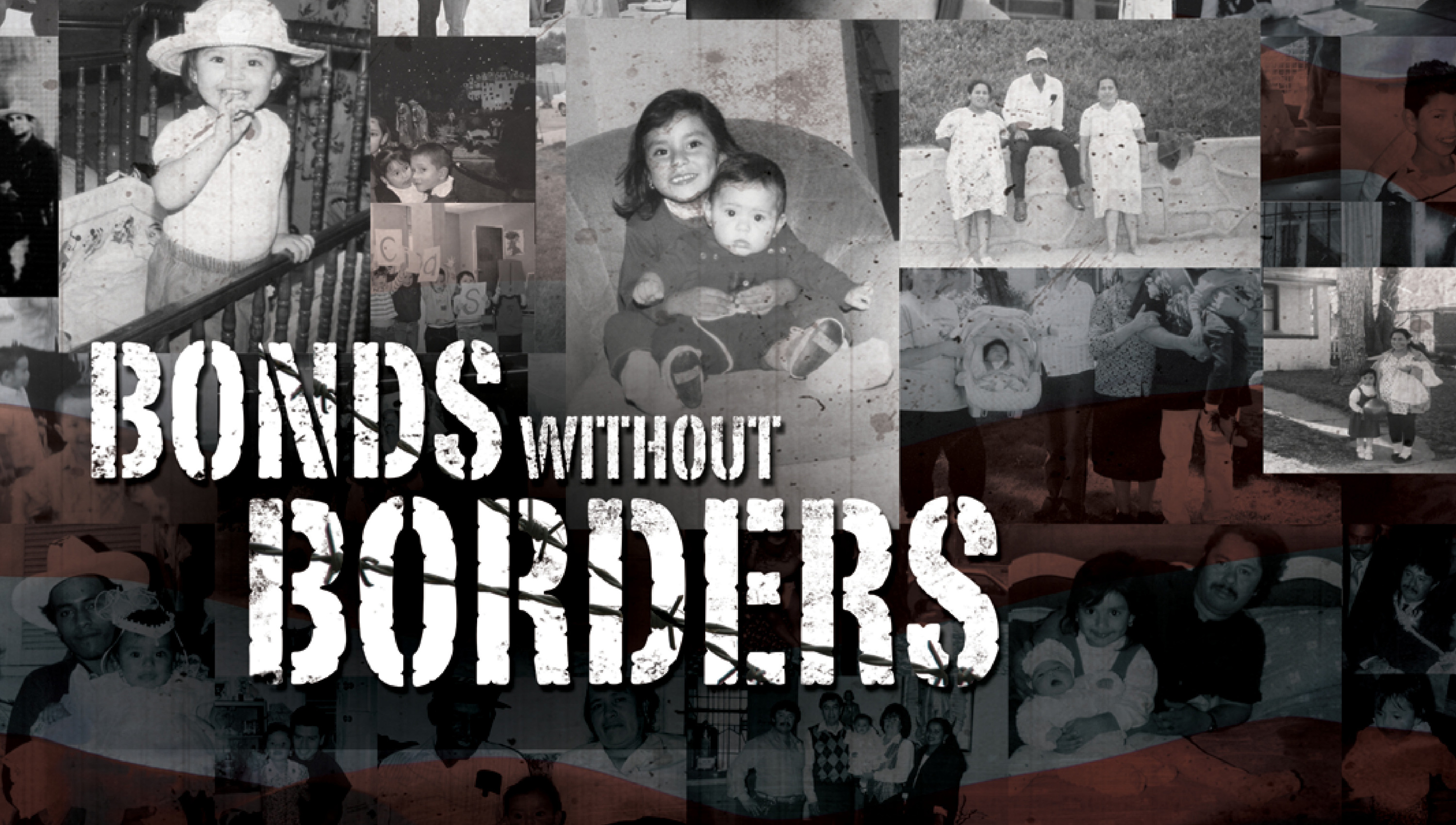 black and white photos of people with the words bonds without borders on top