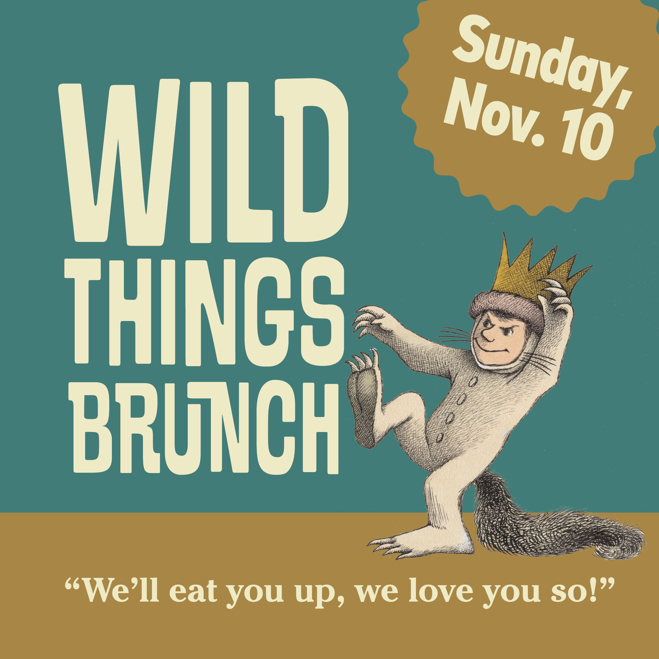 Wild Things brunch graphic