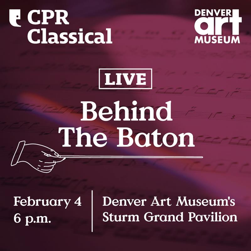 Behind the Baton LIVE text graphic