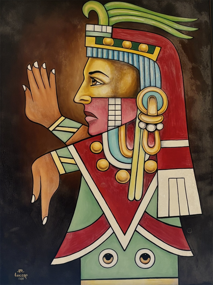 Side-profile figure of a geometrical figure