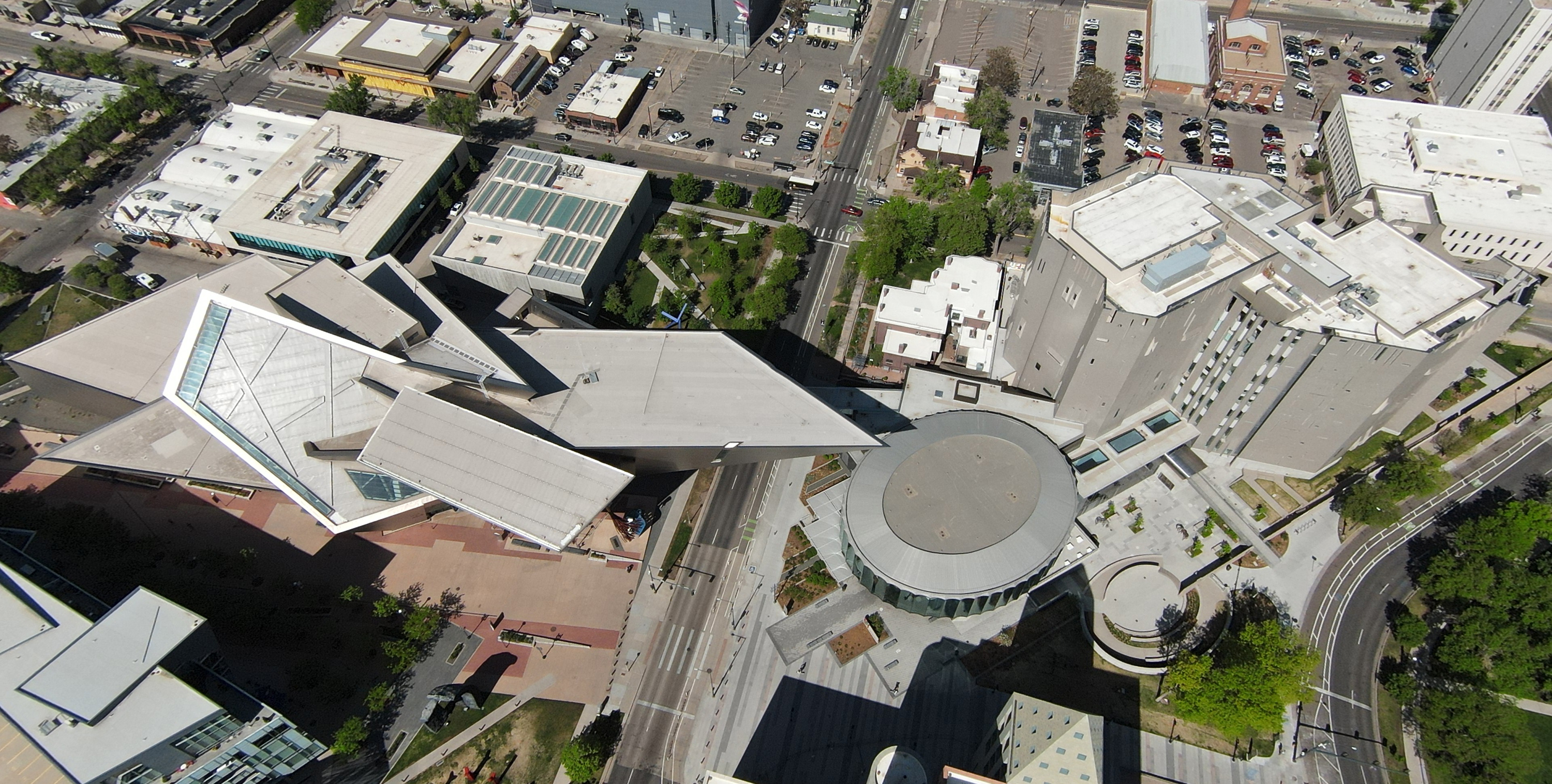 Aerial view of the Golden Triangle neighborhood