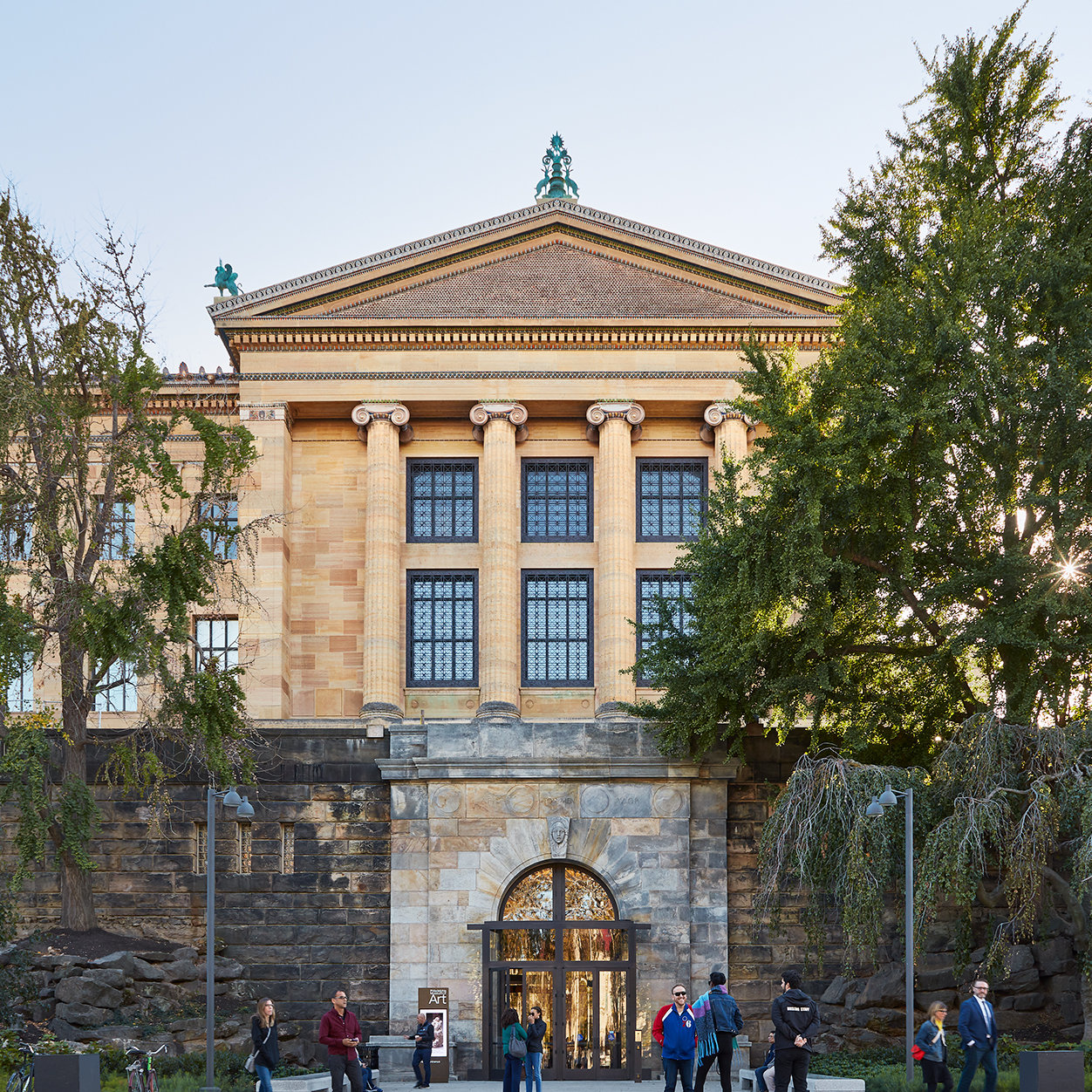 Photograph of the North entrance to the Philadelphia Museum of Art
