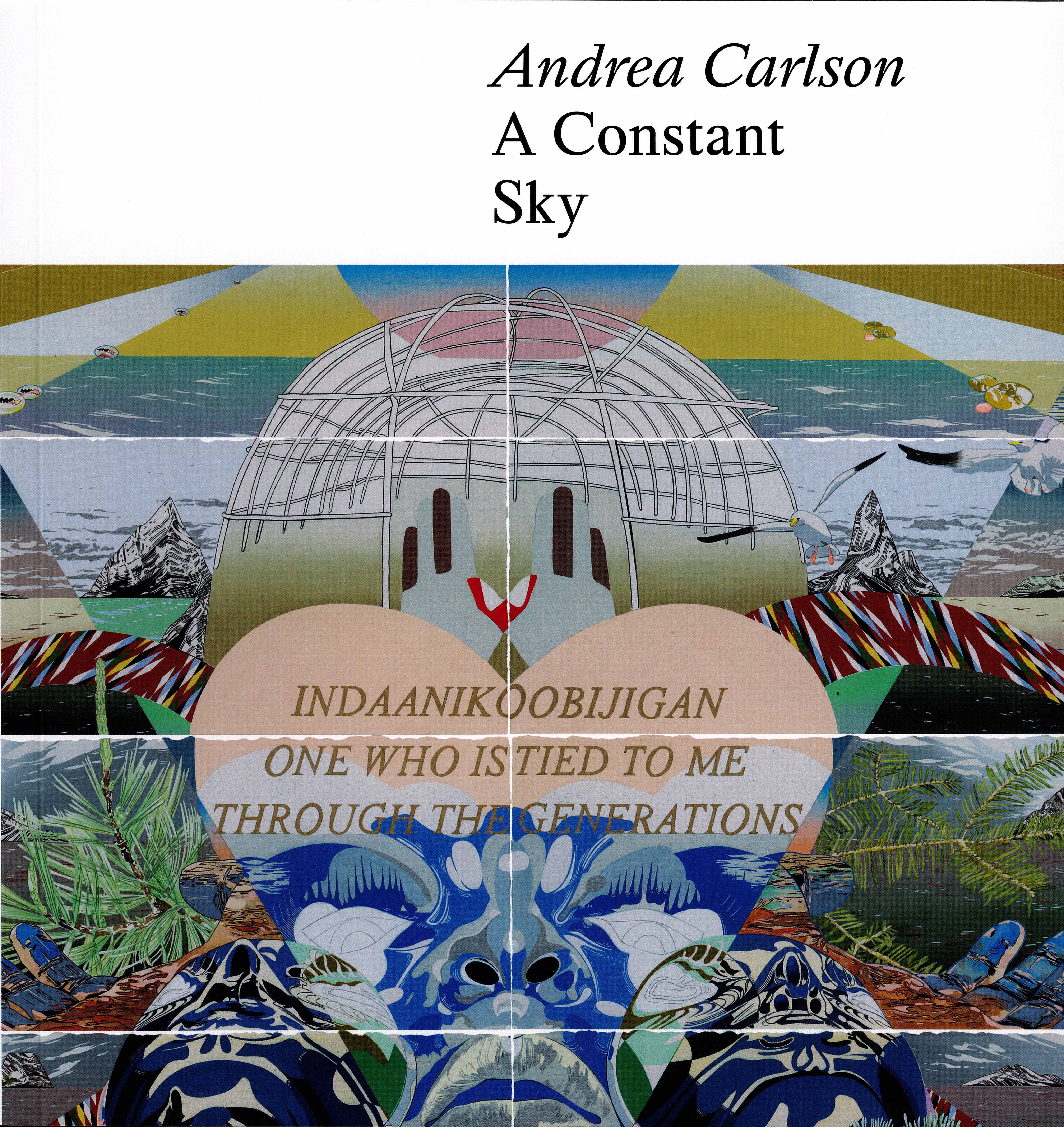 Cover for the Andrea Carlson A Constant Sky exhibition