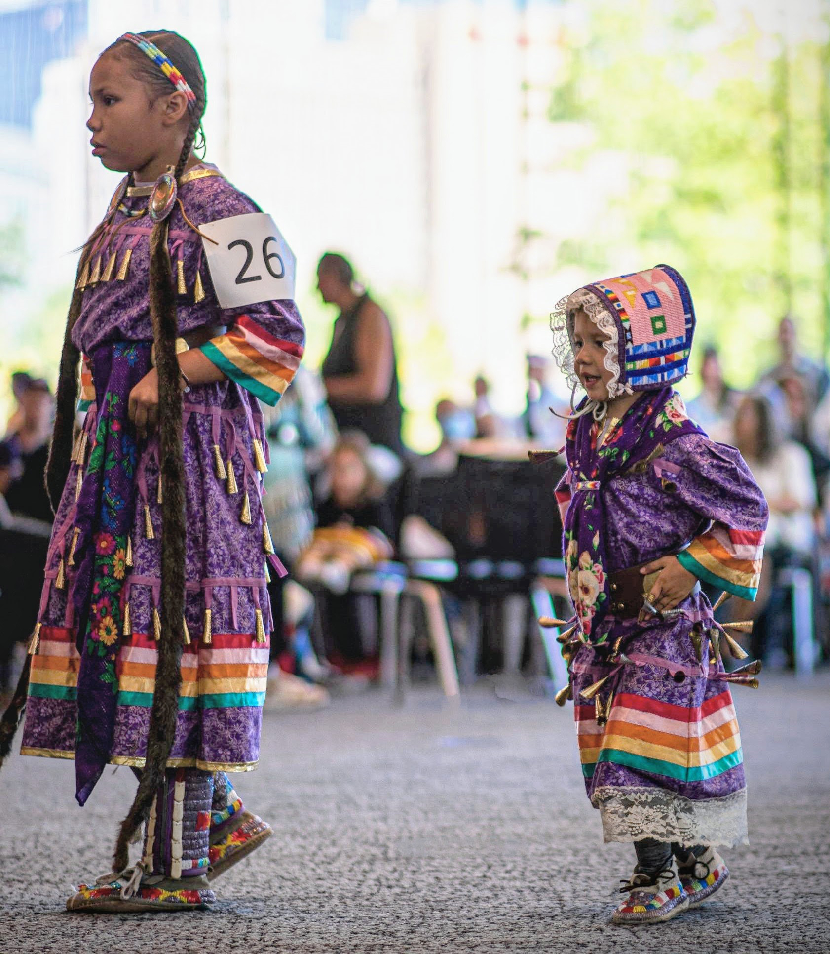 Young Native girl performing at last year's Powwow