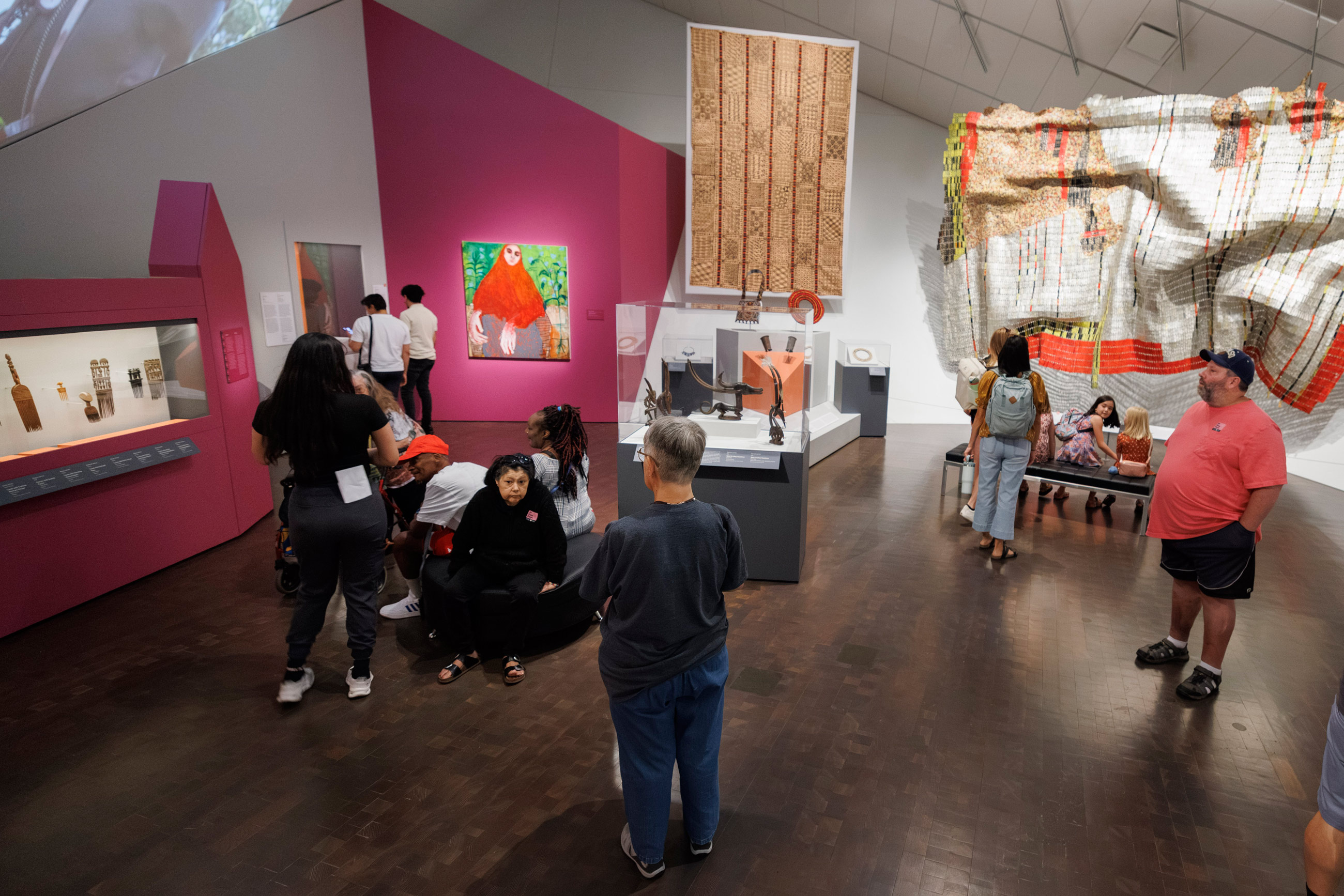 people in the Arts of Africa gallery