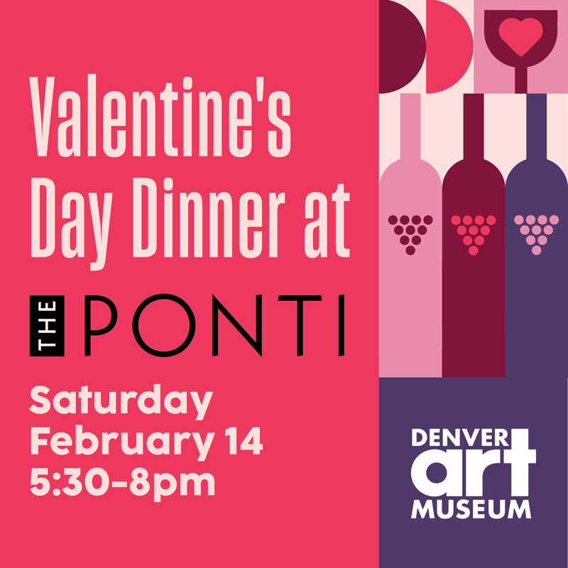 Text graphic for Valentine's Day at The Ponti restaurant