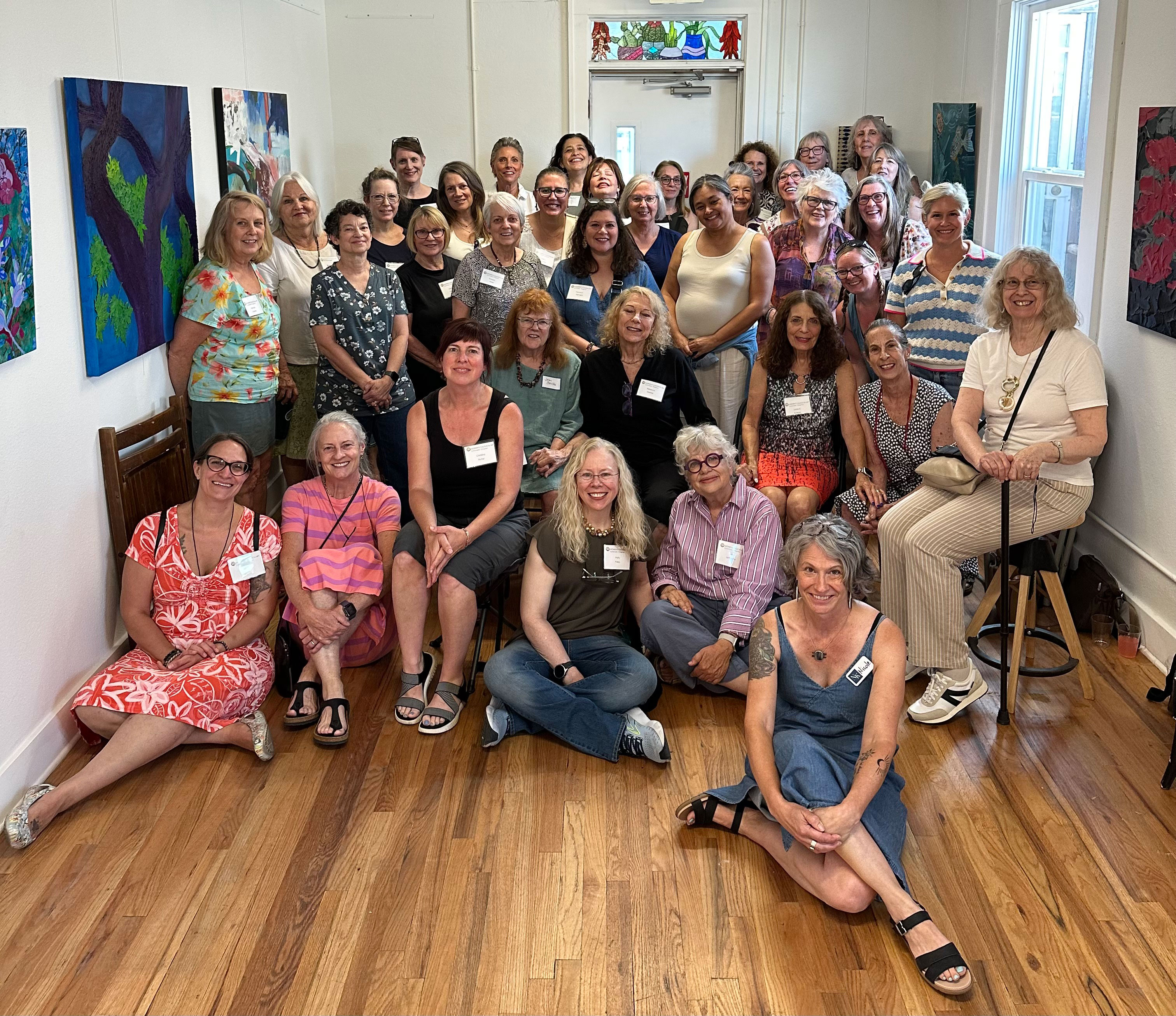 Group of women posing together in the Creative Hub