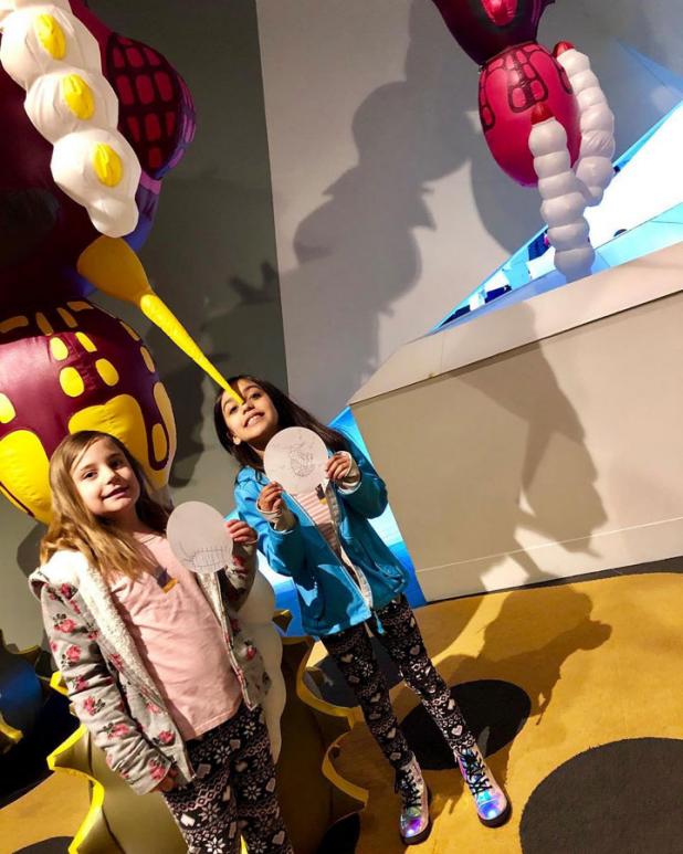 2 girls in The Incubation Effect exhibition