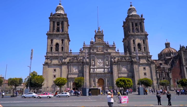 A still of Mexico City from a video of museum team's research visit