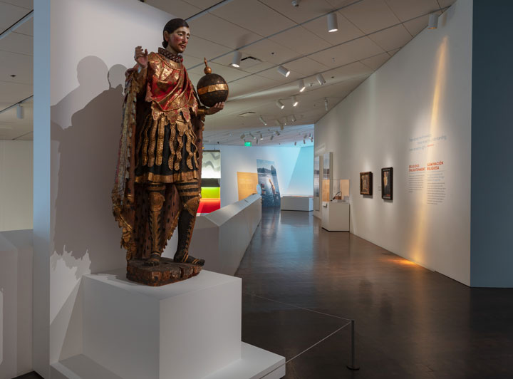 Statue of Saint Ferdinand in The Light Show exhibition