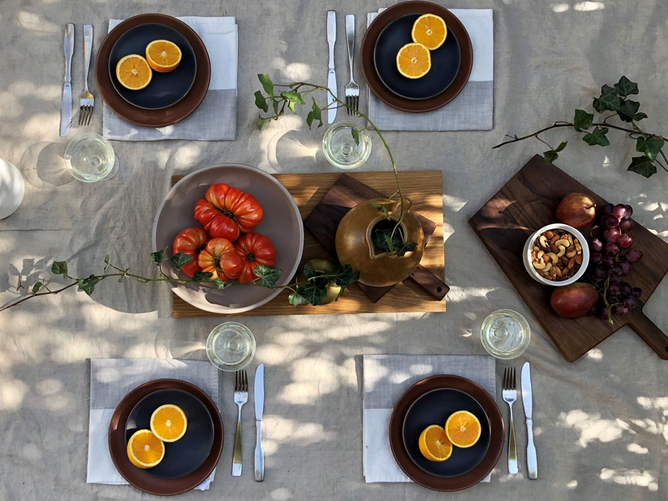 A tablescape inspired by Alexander Girard
