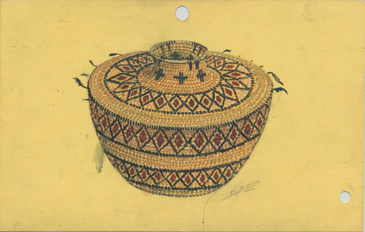 Illustration of a Native basket