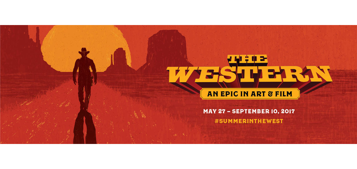 The Western logo and illustration of the silhouette of a cowboy