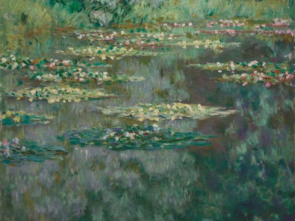 painting of waterlilies by Claude Monet