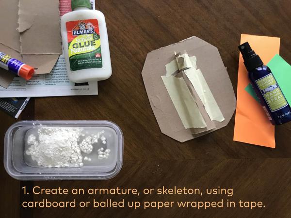 Step one: Create a skeleton of your sculpture