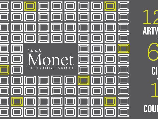 Monet had 120 artworks from 65 cities across 15 countries