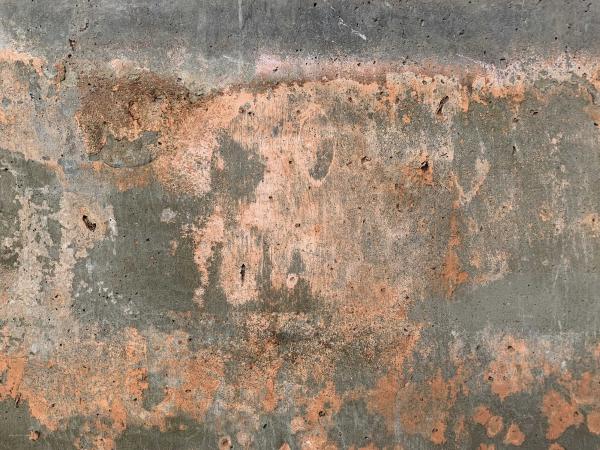 close up of the weathered concrete