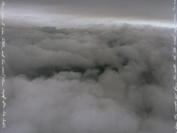 Photograph of the sky above the clouds