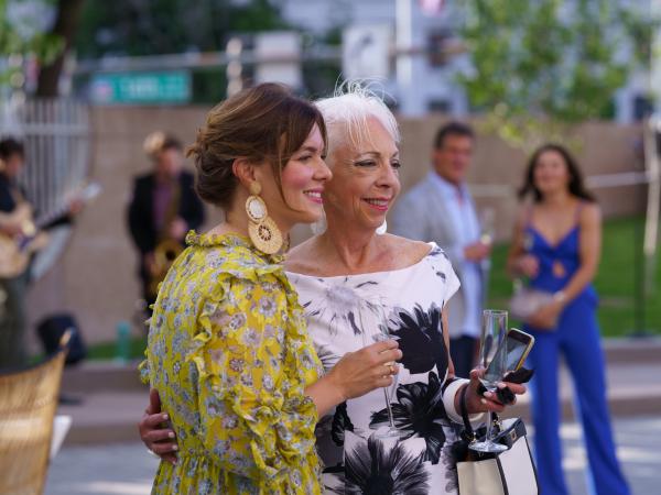 Two women posing for a photo together