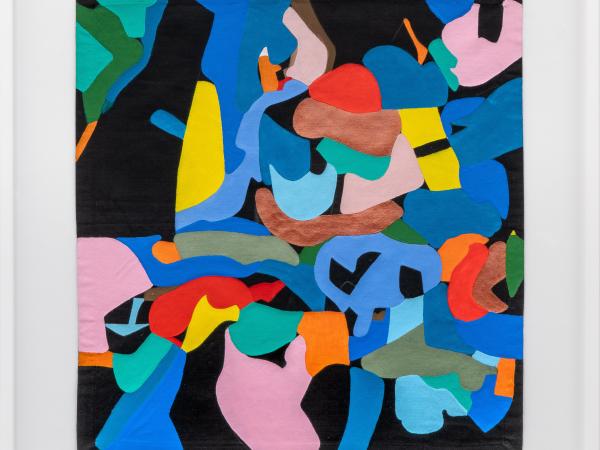 Abstract colorblock painting