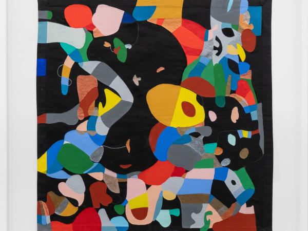 Abstract colorblock painting