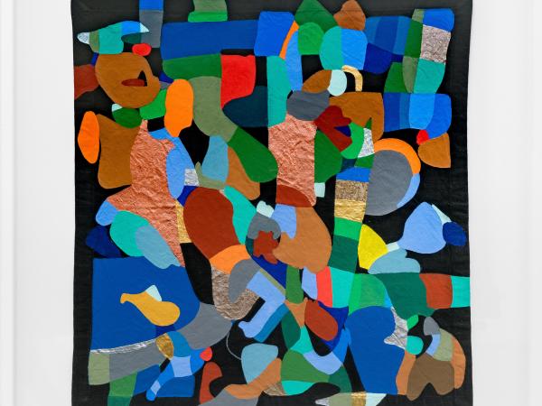 Abstract colorblock painting