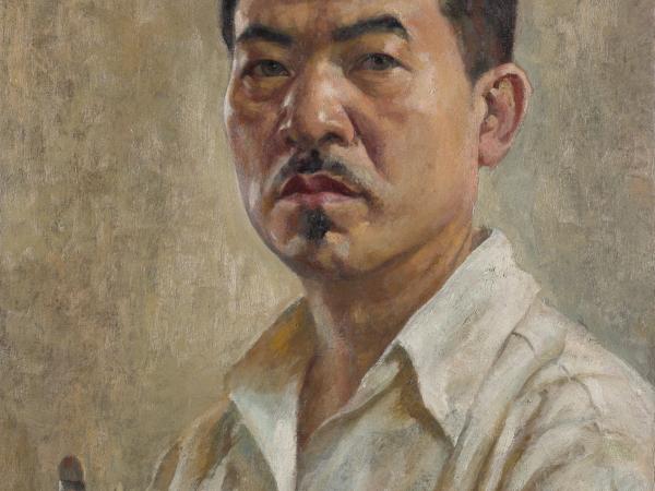 Self portrait of a middle aged Japanese man