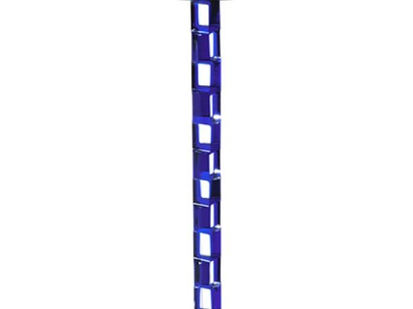 Blue glass tall goblet