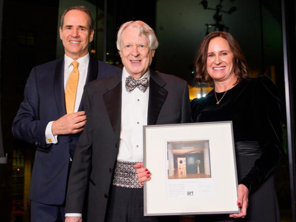 Hugh Grant presented with an award