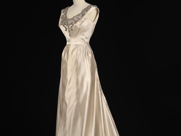 Silk satin formal Dior dress