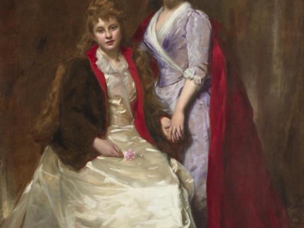 Portrait of Lady Renée and Lady Juliette de Trédern by Charles Émile Auguste Durand, called Carolus-Duran