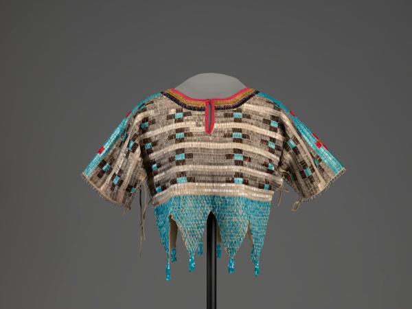 Colorful beaded patterned dress shirt