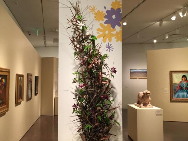 In-gallery floral arrangement by Arthur Williams