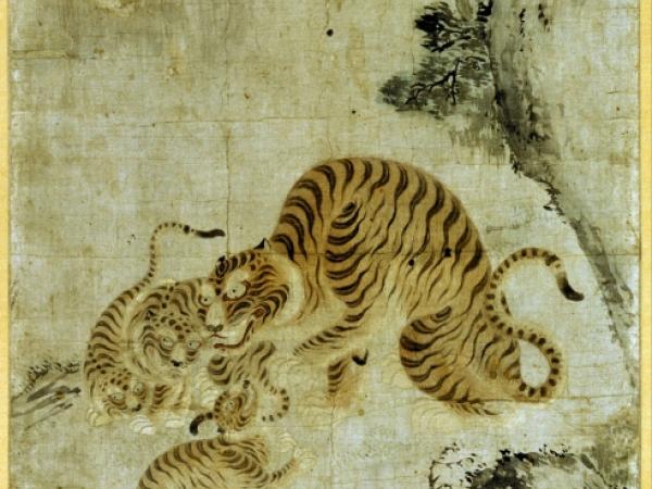 Family of Tigers ink on paper