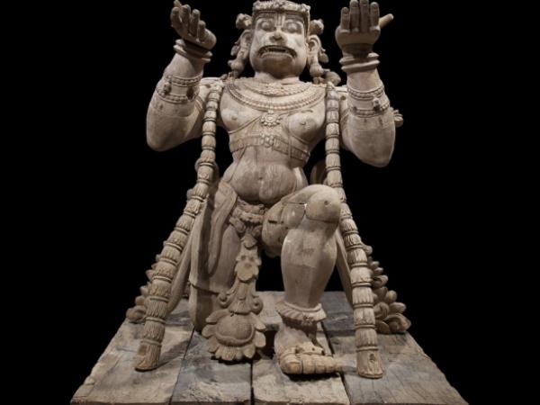 Hanuman, the famous monkey hero in a Hindu epic