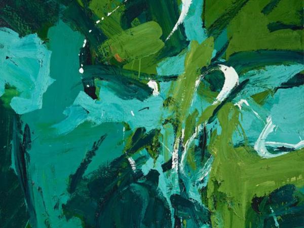 Mary Abbott All Green, 1954 Oil on Linen Gift of Janis and Tom McCormick, 2013.250 © Mary Abbott