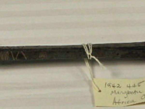 photo of a sword in the African art collection