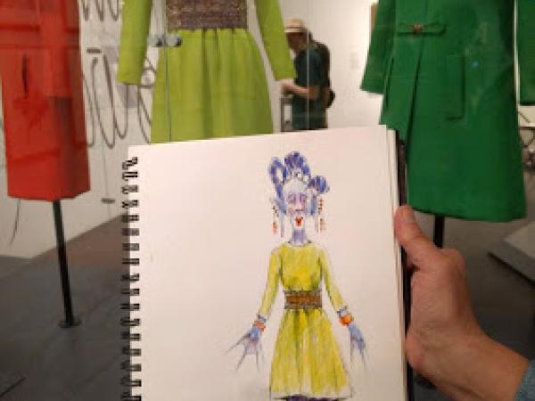 a drawing by Janet Woelfle in the Jim Howard exhibition