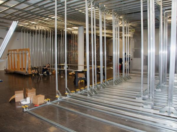 Textile Screen Installation by Crystalizations Systems, Inc