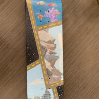 Skateboard artwork by Aryeh, a third grader