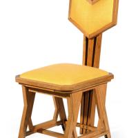 Peacock-shaped wooden chair