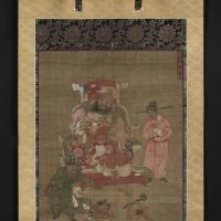 a painted hanging scroll