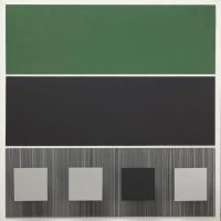 Plata, Negro, y Verde by Jesus Rafael Soto