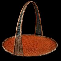 Tray-Style Basket for Tea Sweets (kashiki) by IIZUKA Shōkansai 飯塚 小玕斎