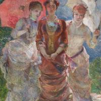 Marie Bracquemond, Three Women with Parasols (Trois femmes aux ombrelles [Les trois graces]), 