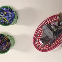 baskets of objects