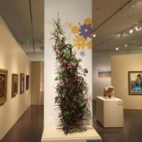 In-gallery floral arrangement by Arthur Williams
